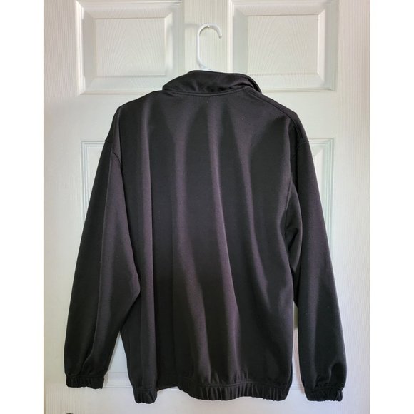 Vintage 80s Nike Black Jacket Full Zip Large - Picture 2 of 12